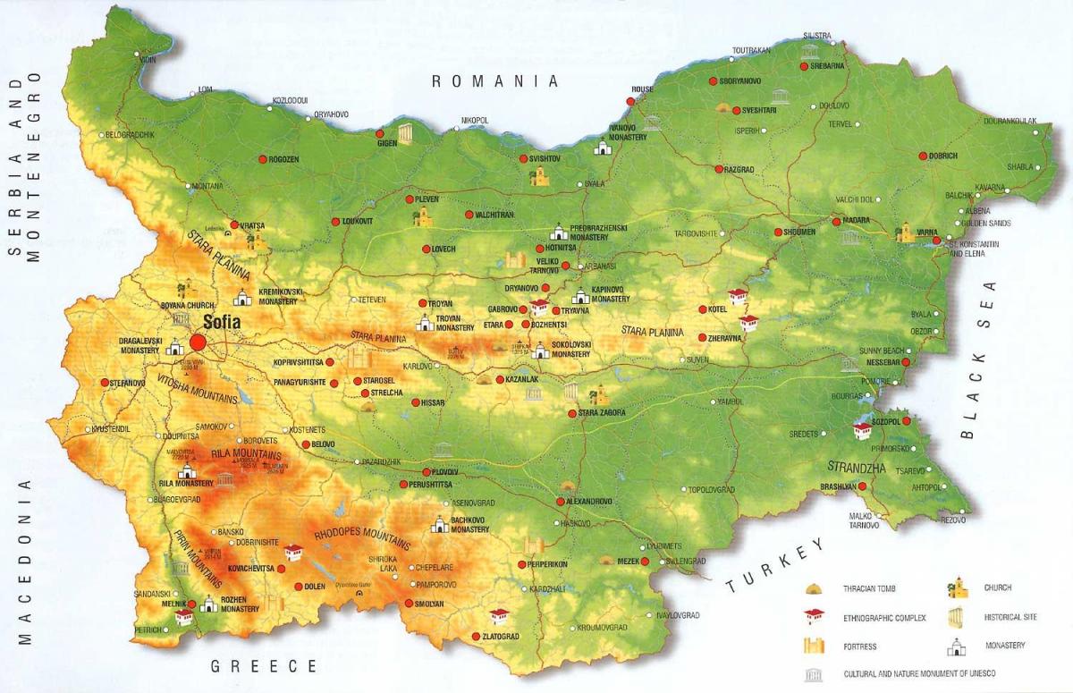 Bolqar dağının xəritəsi