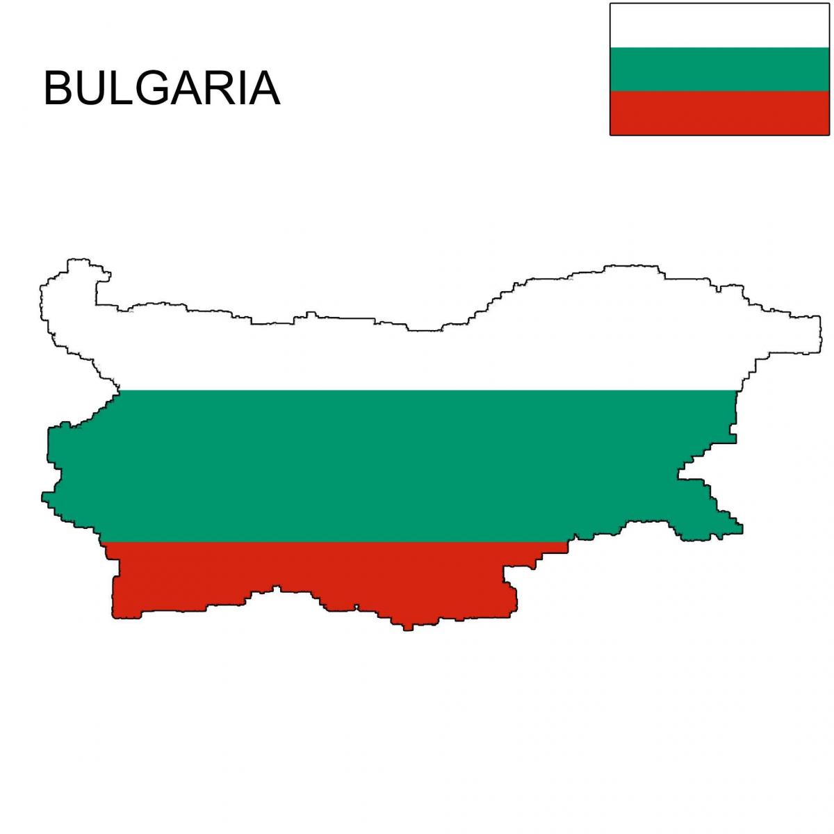 Bayraq Bolqarıstan xəritədə 