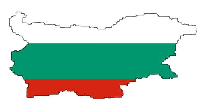 Bayraq Bolqarıstan xəritədə 