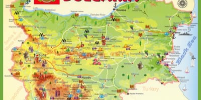 Bolqarıstan yerləri xəritəsi